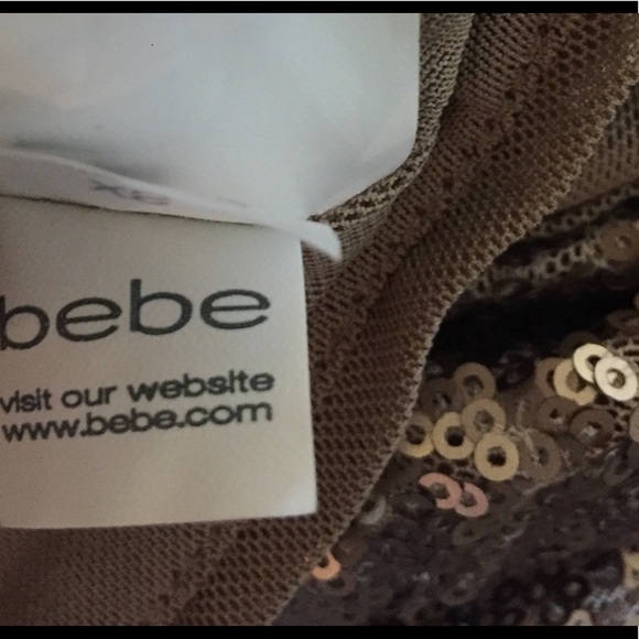 Like New Be-Be Rose Gold Sequin Top - Picture 7 of 11